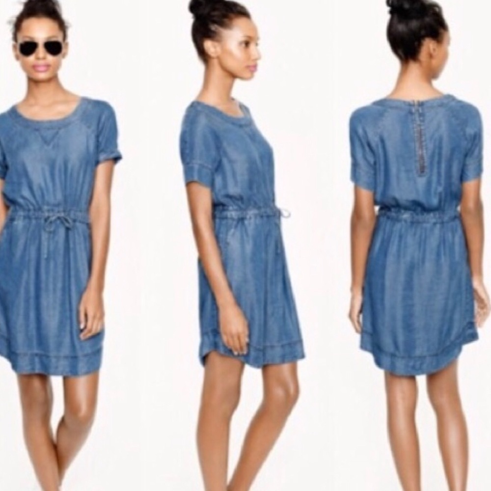 J. Crew Chambray Dress Size M